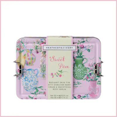 Heathcote & Ivory Sweet Pea Radiant Skin Tin