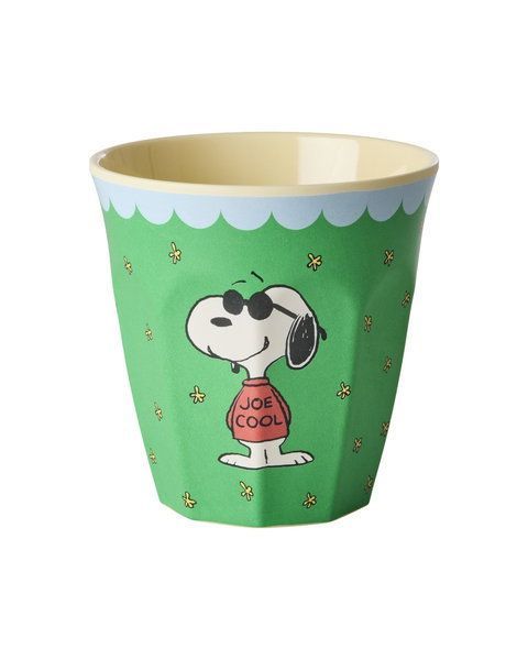 Rice.dk Green Snoopy Melamine Cup