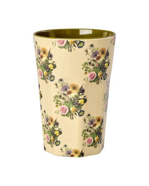 Rice.dk Retro Bouquet Melamine Latte Cup Rice.dk Retro Bouquet Melamine Latte Cup