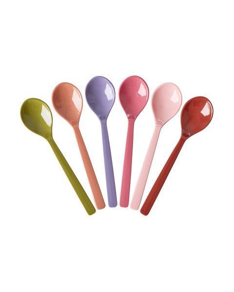 Rice.dk Set of 6 Plain Bon Vivant Melamine Spoons