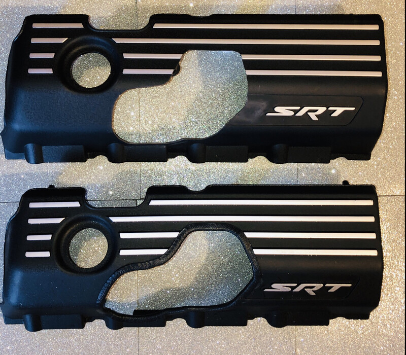 Engine Covers For SHAKERS “Powered By SRT” - Non Painted