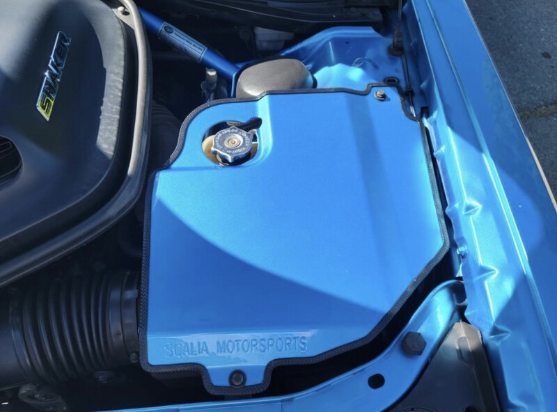 Cold Air Intake/Coolant Tank Cover Challenger SHAKERS, T/A’s, Challengers &amp; Chargers with Aftermarket CAI 