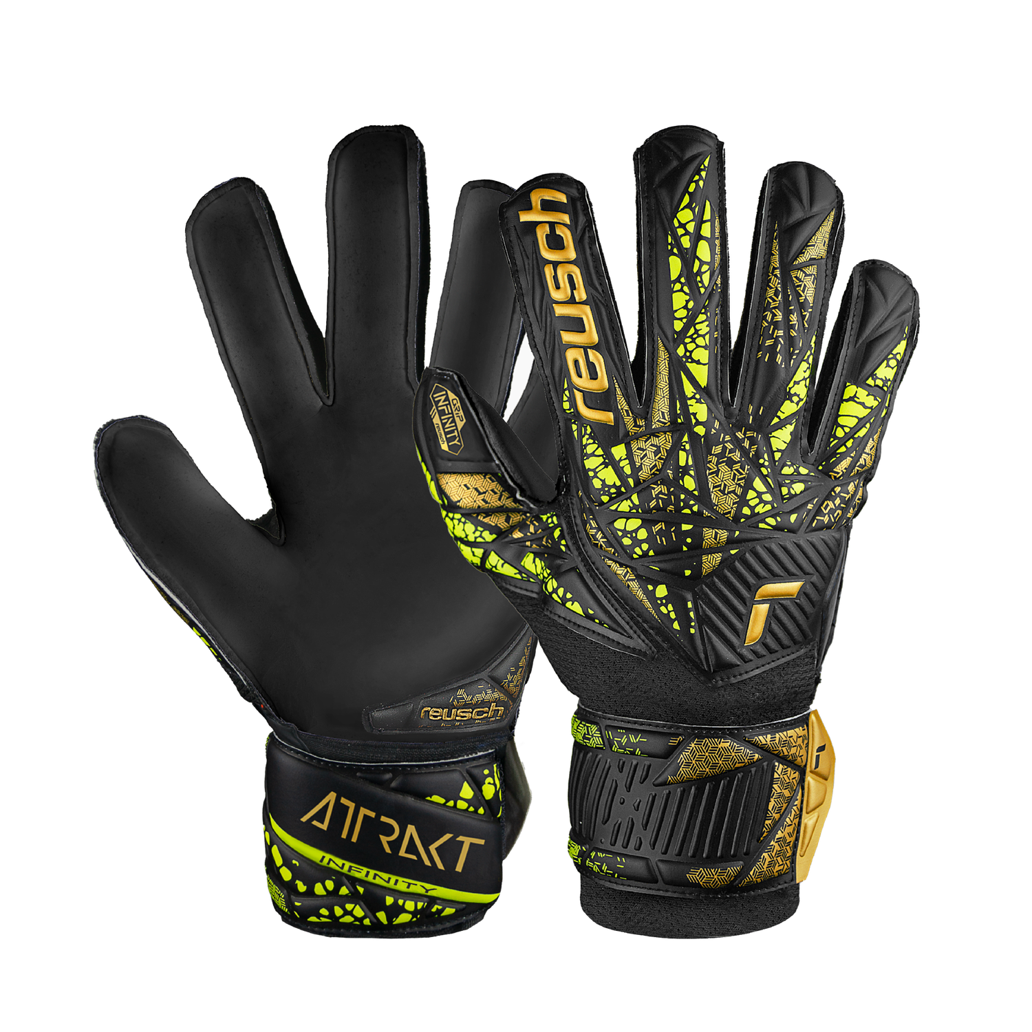 Reusch Attrakt Infinity Finger Support Junior Goalkeeper Gloves