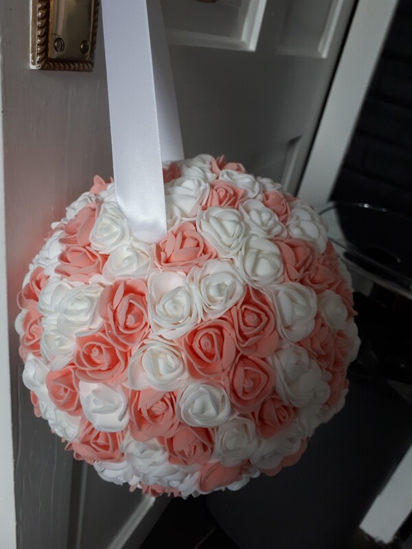 Brides kissing ball
