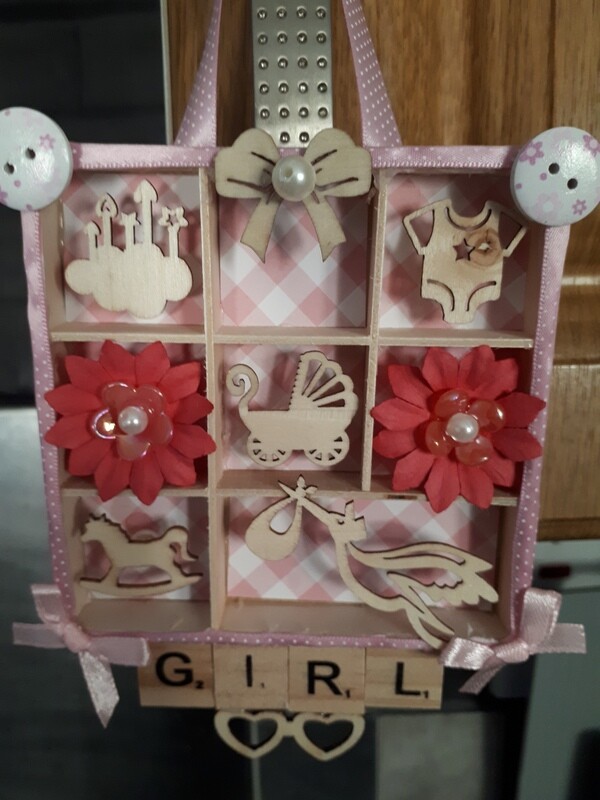 Baby girl wall hanging