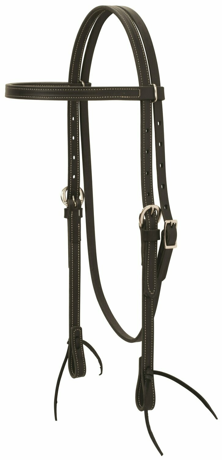 Weaver Black Leather Browband Headstall
