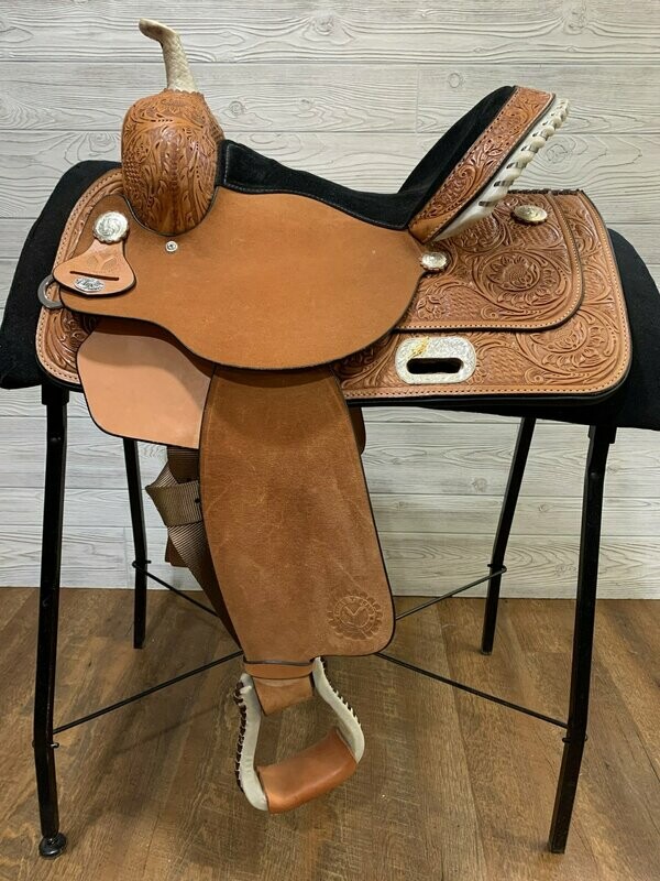 Circle Y Cave Hollow Flex 2 Barrel Saddle (J&L Custom)
