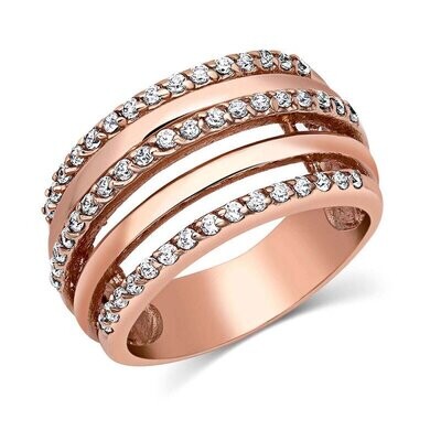 Montana Silversmiths Layered Brilliance Rose Gold Ring