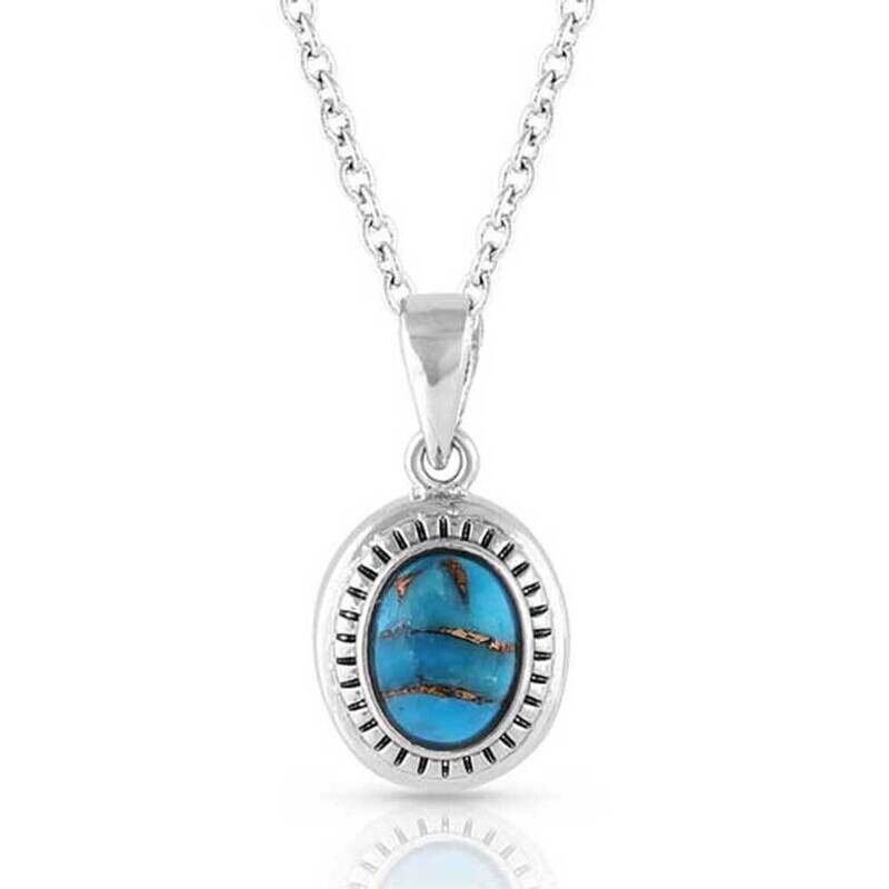 Open Night Sky Turquoise Necklace