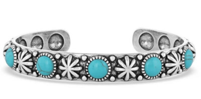 Starlight Starbrite Stone Turquoise Cuff Bracelet