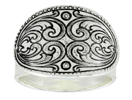 Mirrored Heart Concho Ring