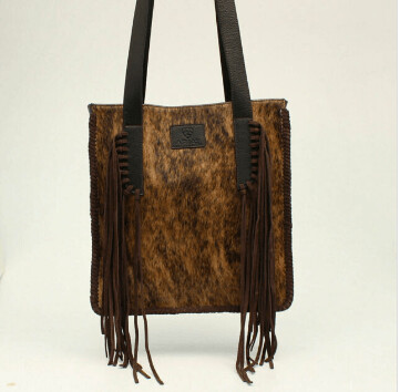 Western Calf Hair Fringe Handbag