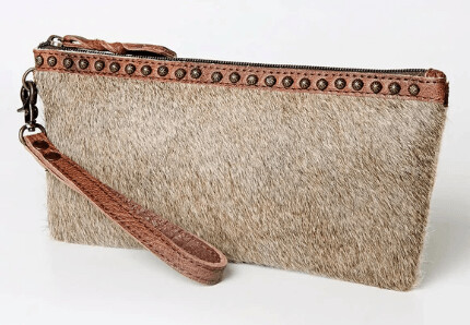 Hair On Hide Wristlet