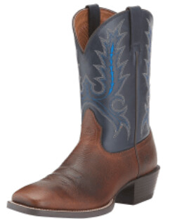 Ariat Men's Sport Outfitter Boots - Fiddle Brown/Blue
