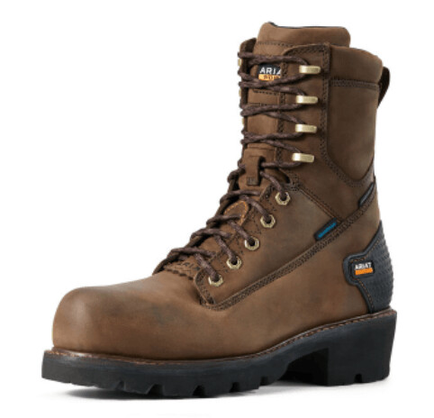 Ariat Men's Powerline 8" Waterproof Composite Toe Work Boot