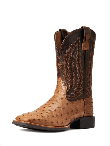 Ariat Men's Quantum Primo Western Boot - Full Quill Ostrich