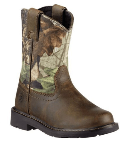 Ariat Kid’s Heritage Sierra Pull On Western Boot - Distressed Camo