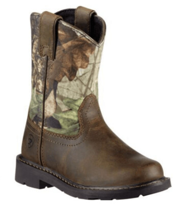 Ariat Kid’s Heritage Sierra Pull On Western Boots - Distressed Camo