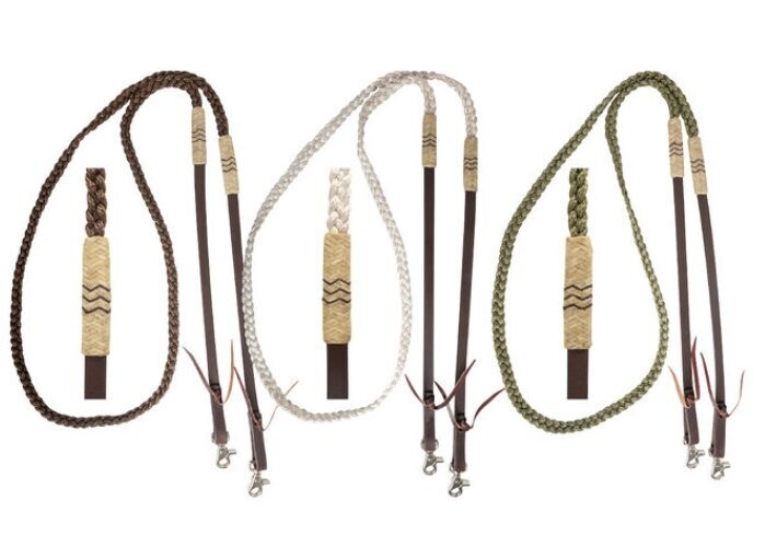 Cashel Adjustable Flat Braid Rein - Multiple Colors