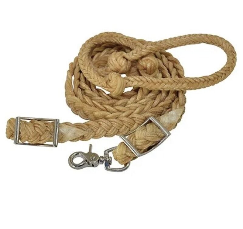 Reinsman Knotted Waxed Nylon Barrel Reins