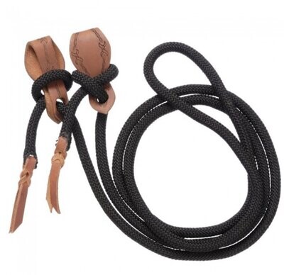 Tough-1 Cord Roping Reins with Slobber Straps
