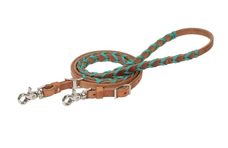 Barrel Rein with Polyester Lacing