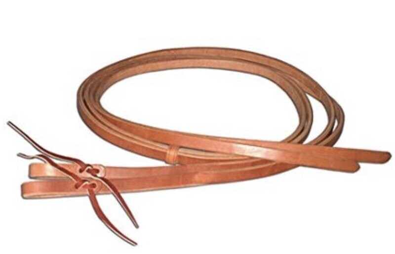 Berlin Leather Water Loop Split Reins 1" x 7'