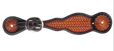 Professional's Choice Weave Tooled Spur Straps