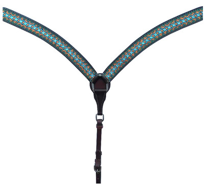 Bar H Equine Weather Leather Breast Collar