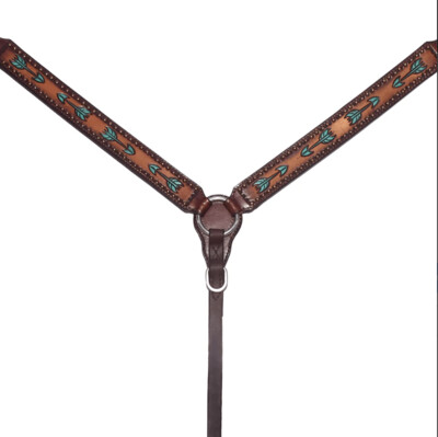 Bar H Equine Weather Leather Breast Collar