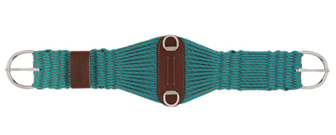 Weaver EcoLuxe Bamboo Roper Cinch - Turquoise/Grey