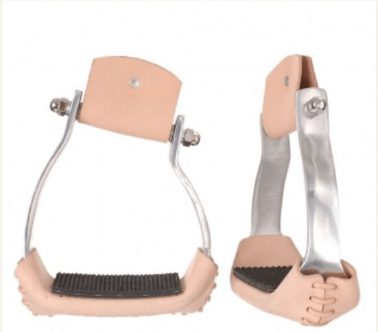 Tough-1 Aluminum Angled Stirrup 4" Tread