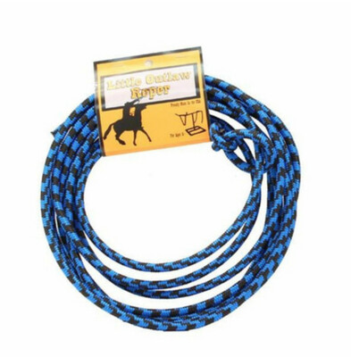 Little Outlaw Youth Rope Lasso in Blue and Black