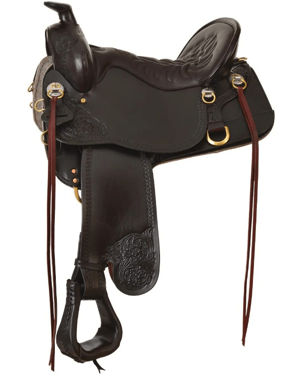 Tucker High Plains Trail Saddle (Tooled)