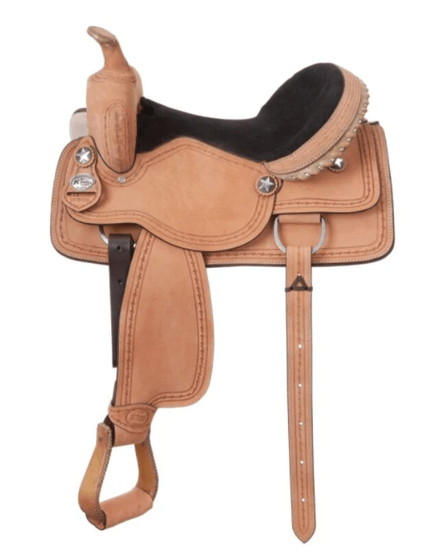 King Series Cowboy Roughout with Barbwire Tooling 13"