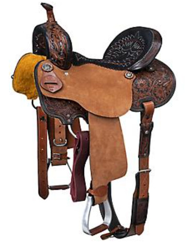 Royal King Hawley Youth Barrel Saddle - 12" Seat