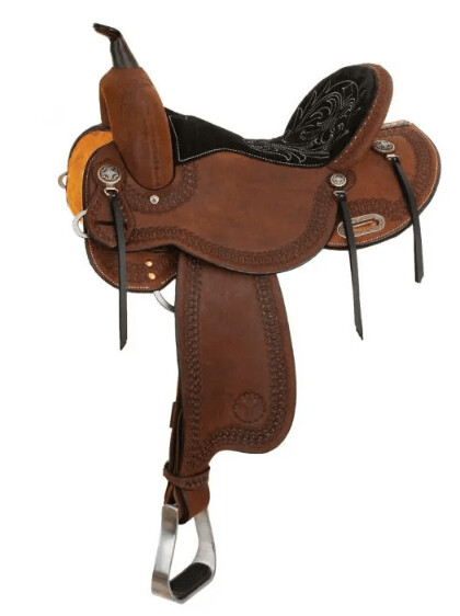 Circle Y Cloverleaf Barrel Saddle
