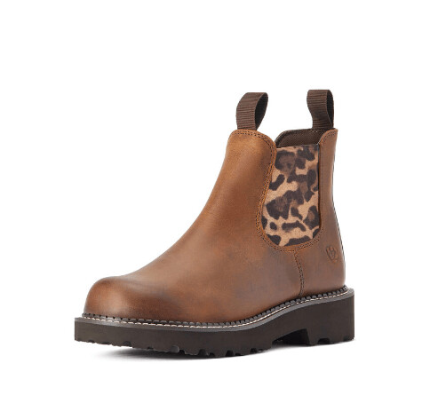 Ariat Womens Twin Gore Fatbaby Western Boot - Cheetah Print