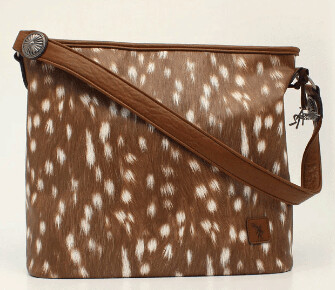 Angel Ranch Ladies Tote Concealed Weapon Deer Collection Brown