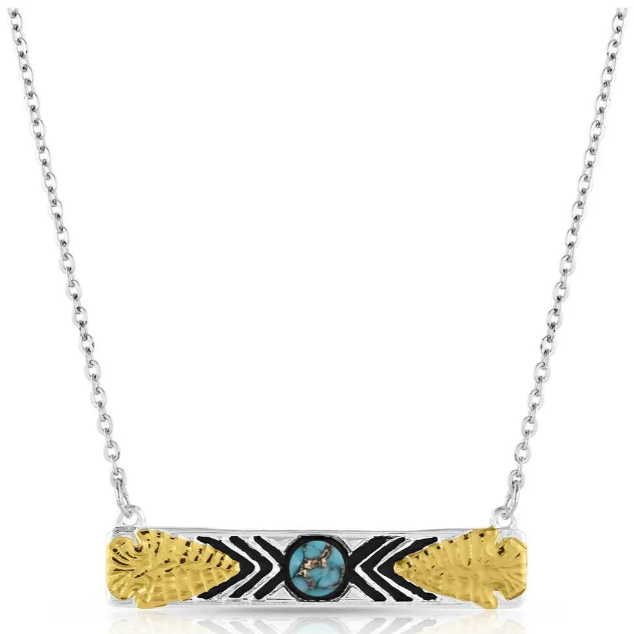 Southwest Nights Arrowhead Turquoise Necklace
