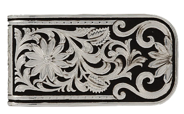 Montana Silversmiths LeatherCut Bitterroot Money Clip