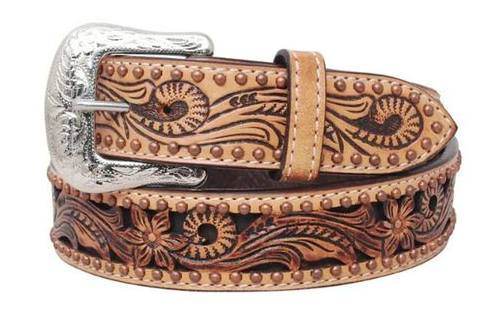 Circle Y Texas Flower Classic Belt