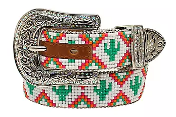 Angel Ranch Kids Cactus Bead Belt