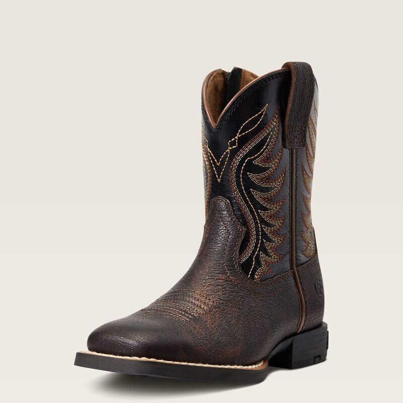 Ariat Kid's Amos Western Boot - Zipper Side