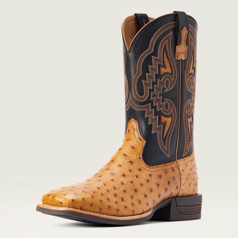 Ariat Men's Daggar Western Boot - Full Quill Ostrich, Size: 10.5