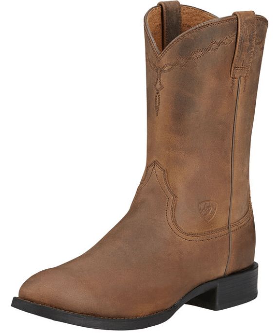 Ariat Men's Heritage Roper Boot - Distressed Brown, Size: 9