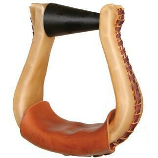 Ergo Balanced Flint Rawhide Laced Stirrups 2 1/2" Neck