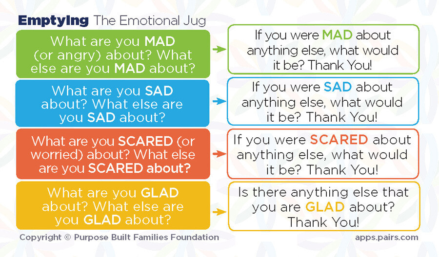 PAIRS Emotional Jug/Emptying the Emotional Jug Wallet Card PAIRS Emotional Jug/Emptying the Emotional Jug Wallet Card