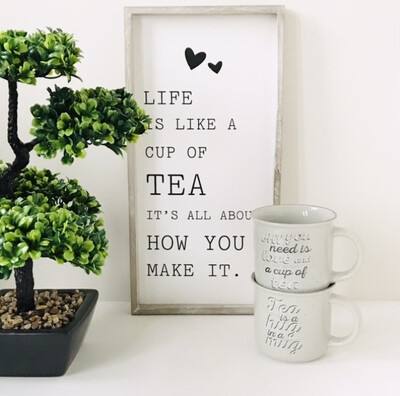 Cup Of Tea Framed Plaque
