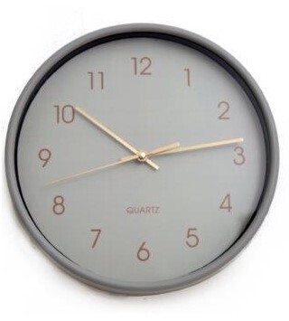Grey Pastel Wall Clock